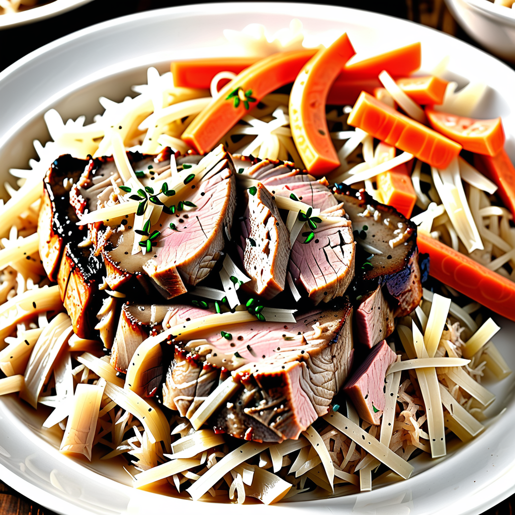 slow cooker pork chops sauerkraut