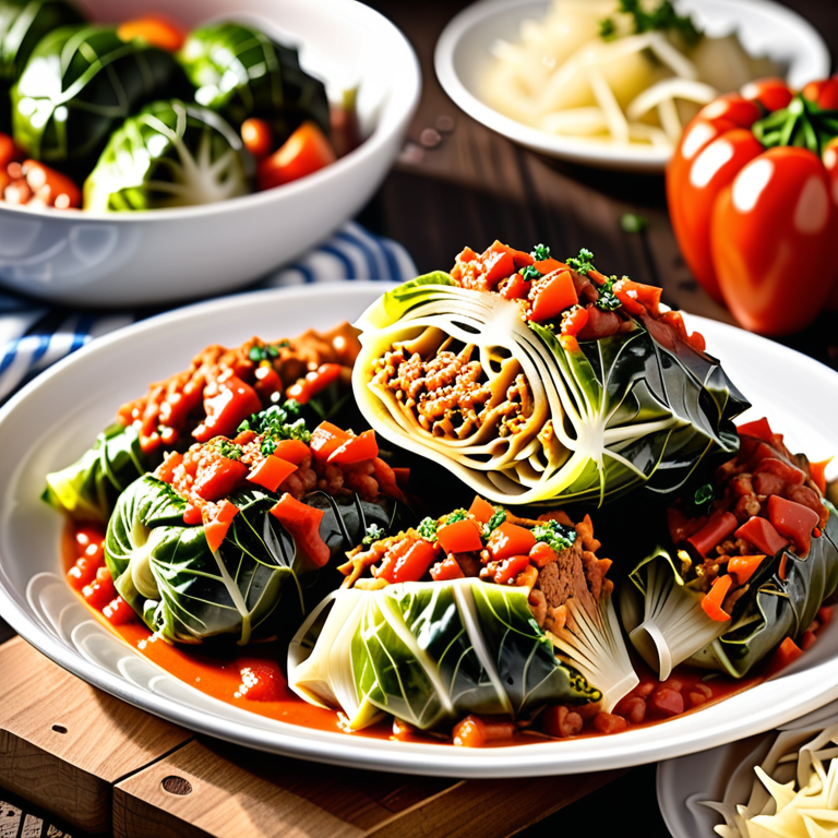 what goes with stuffed cabbage