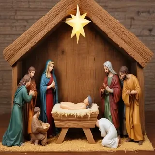 images of the manger scene