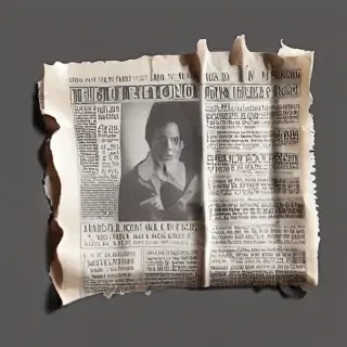 ripped newspaper png