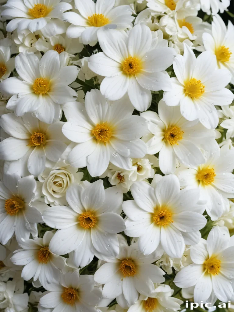 background white flower