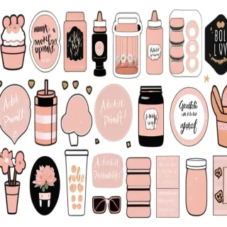 aesthetic printables stickers