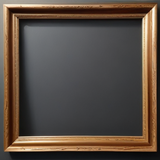 Empty Picture Frame Ready for a Beautiful Artwork or Photograph