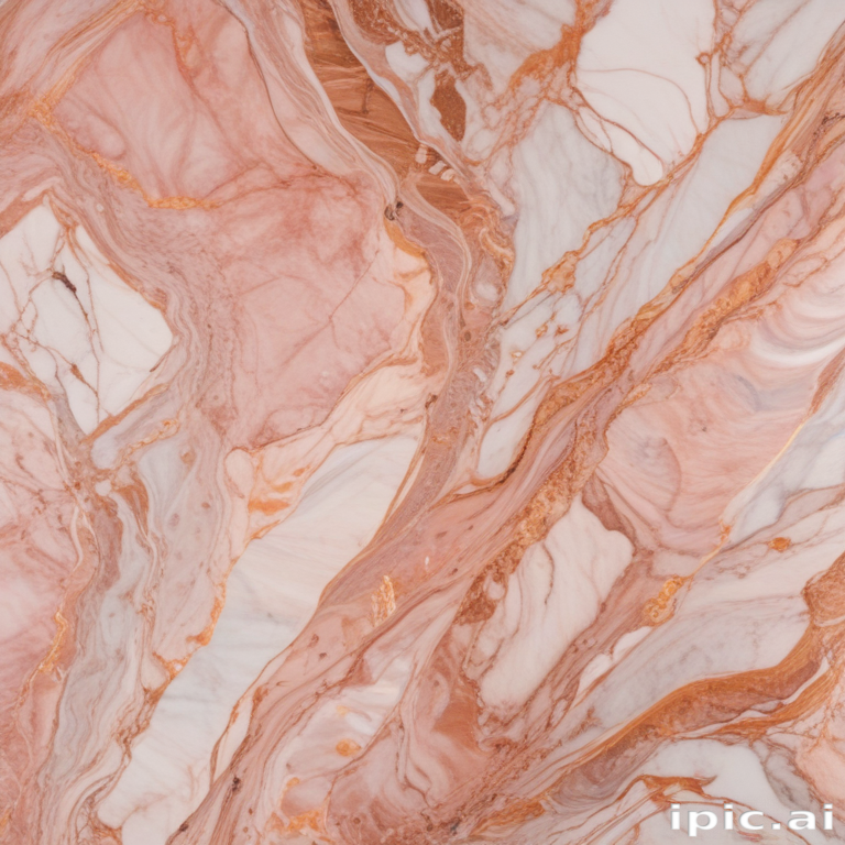 Rose Color Marble Pattern Elegant Swirls of Rose and Cream in a Luxurious Marble Pattern