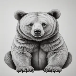 bear pic drawing