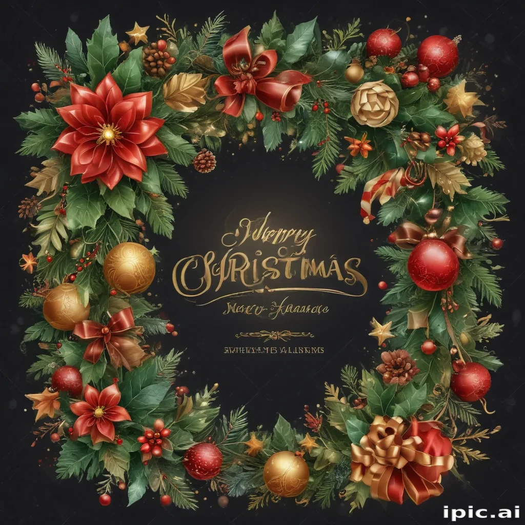 merry christmas clip art transparent background