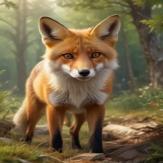 background fox