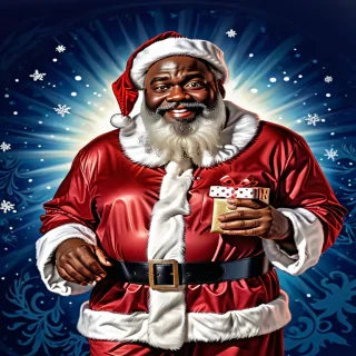 image of black santa