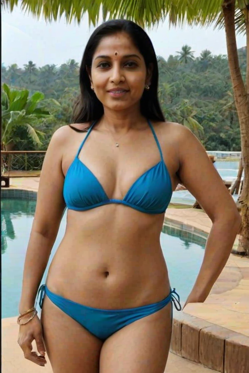 indian aunties bikini