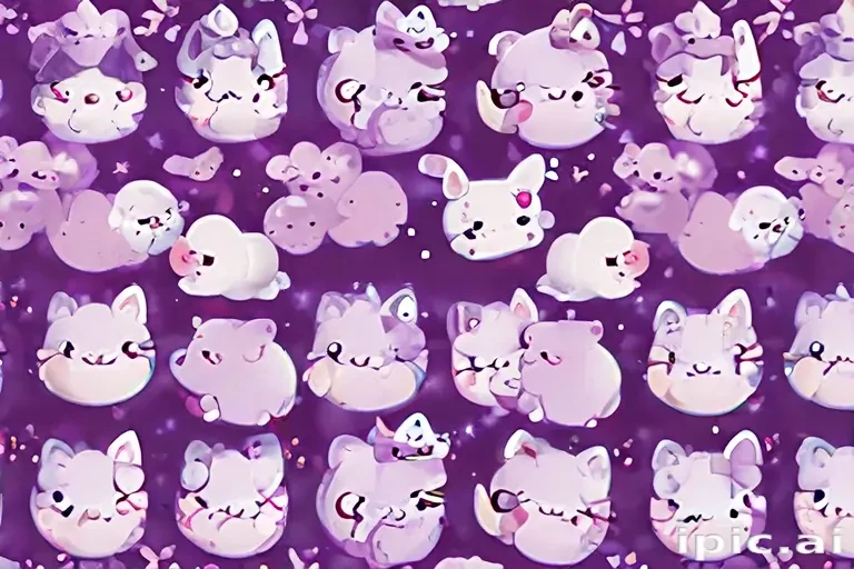 kawaii purple wallpaper