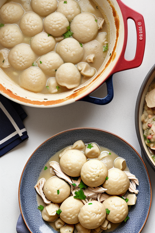 chicken and dumplings with tortillas