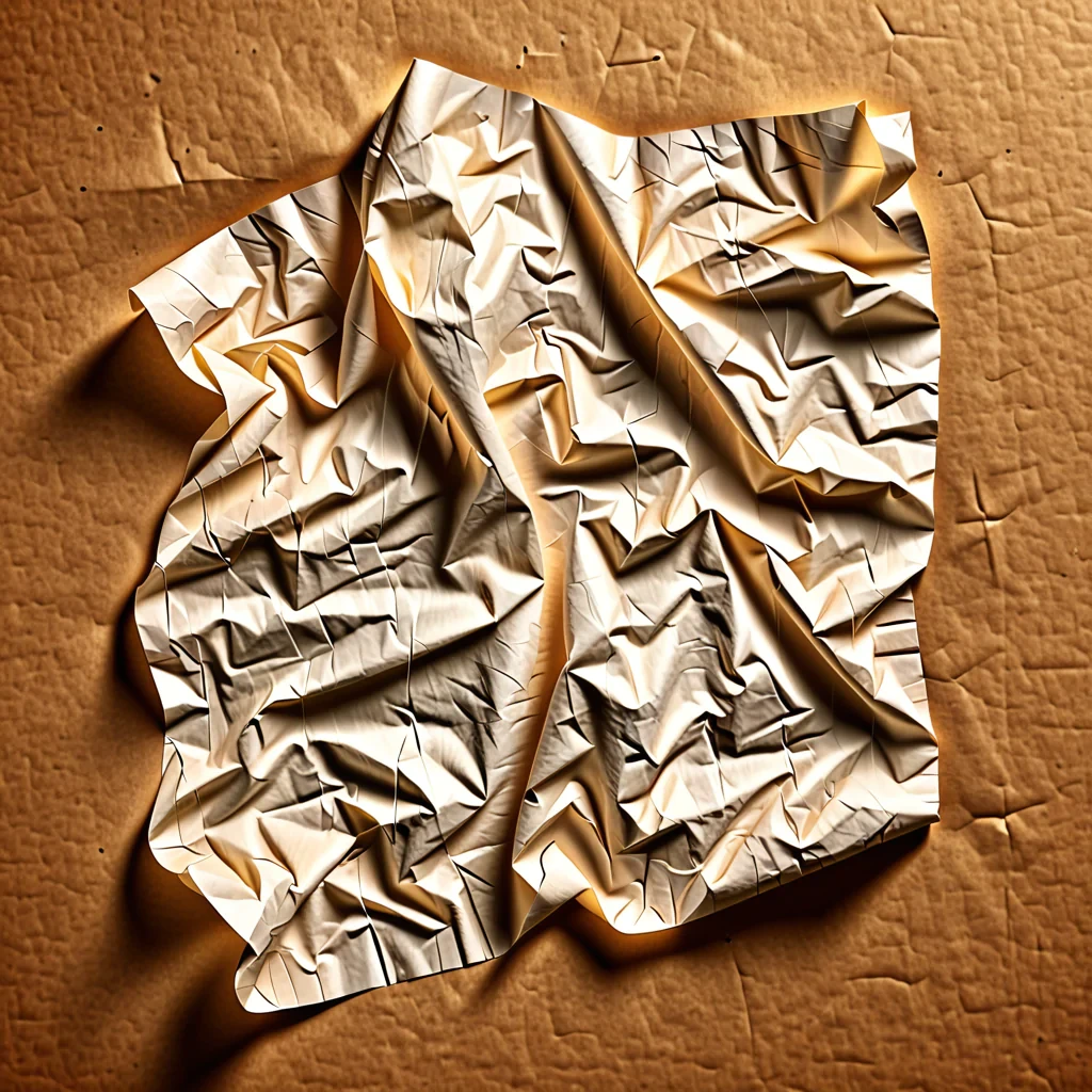 wrinkled paper png