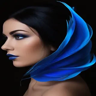 black background with blue