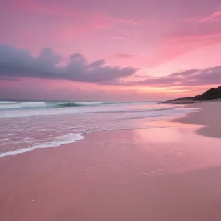 pink beach aesthetic