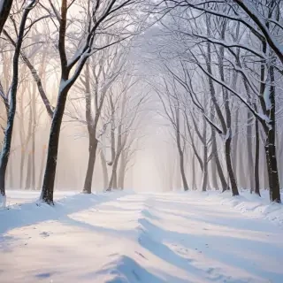 winter zoom background