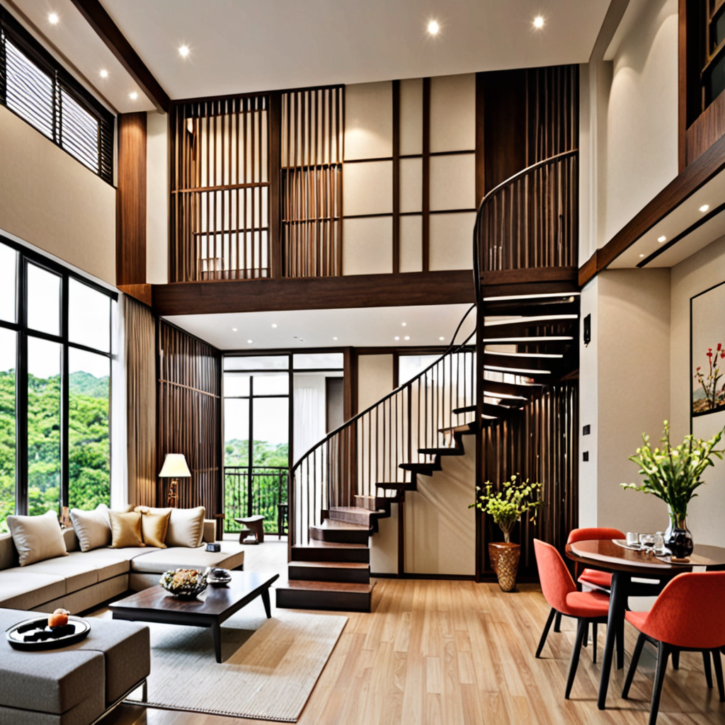 Korean inspired 2 storey interior