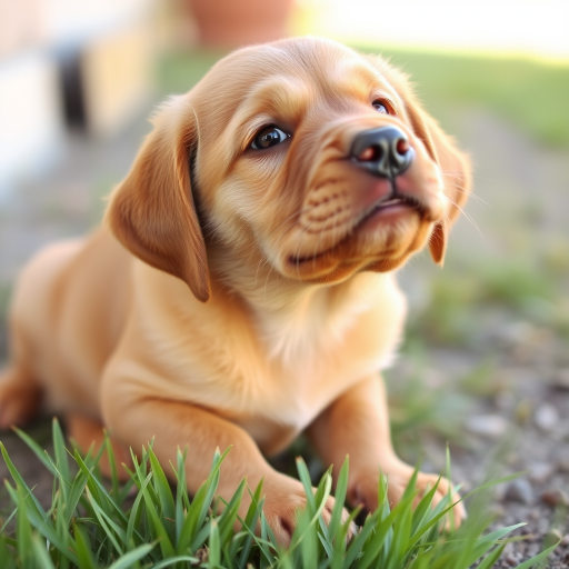 cute brown labrador puppy
