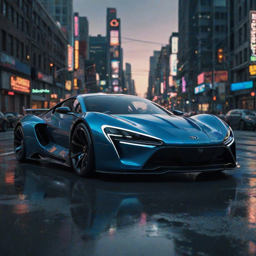 cinematic film still snake, A futuristic car, rendered in lush digital art, showcases a sleek, aerodynamic design with curved lines and sharp angles, evoking a sense of high-speed velocity. The metallic  body glimmers in the light, accentuated by neon  accents that pulse with an otherworldly energy. The wheels, a mesmerizing blend of chrome and carbon fiber, appear to rotate in mid-air, as if defying gravity. Against a backdrop of deep, electric blue, the car seems to embody the essence of innovation and progress, transporting the viewer to a world of tomorrow. ImgFixerPre0.3 <lora:more_details:1> . shallow depth of field, vignette, highly detailed, high budget, bokeh, cinemascope, moody, epic, gorgeous, film grain, grainy