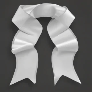 white ribbon png