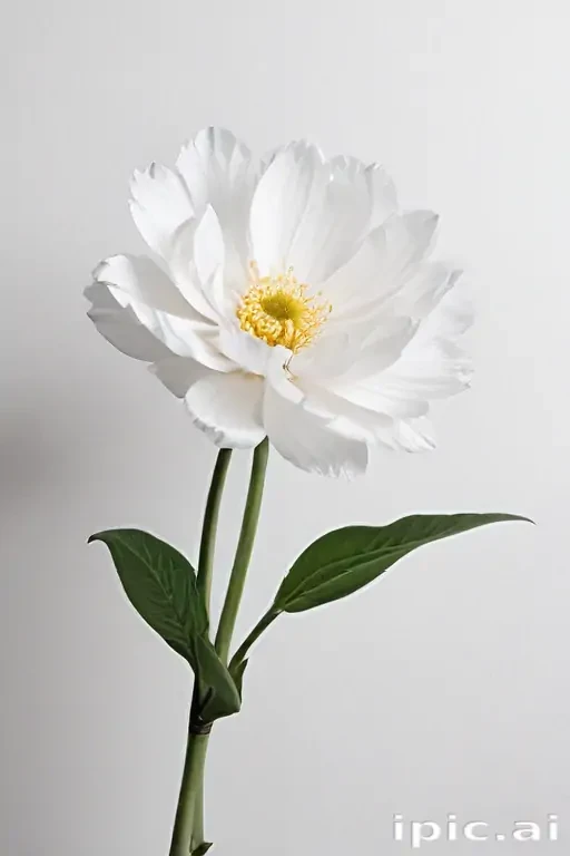 flower white bg