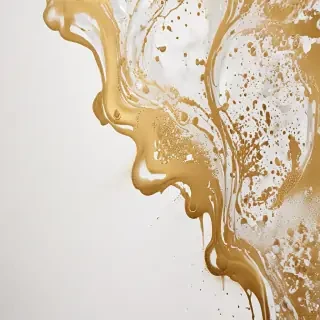 gold and white background