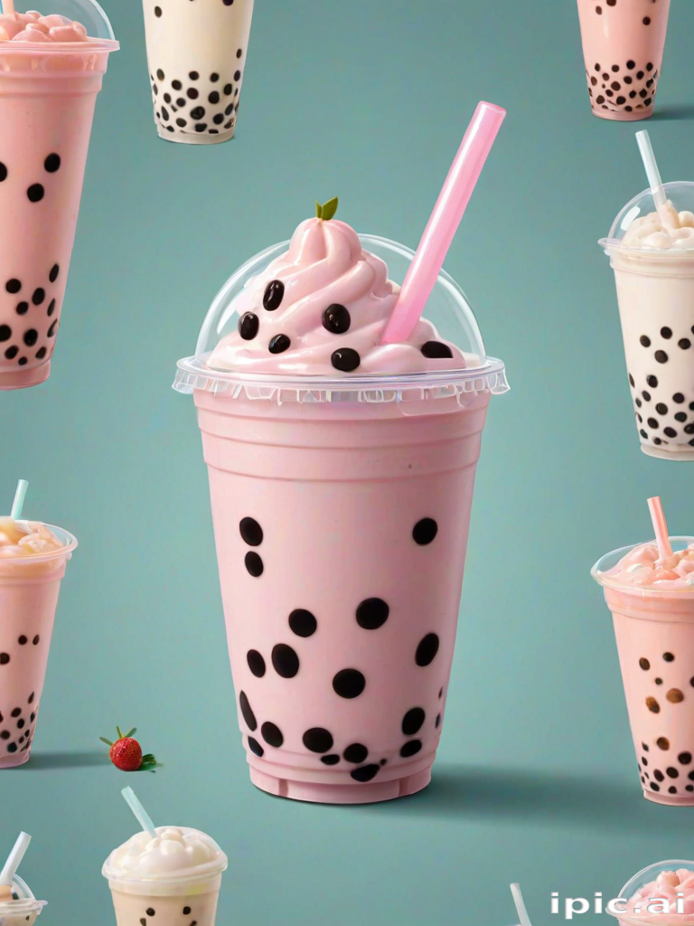 cute boba tea wallpapers