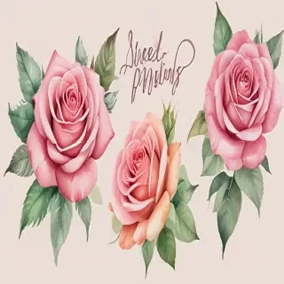 watercolor roses png