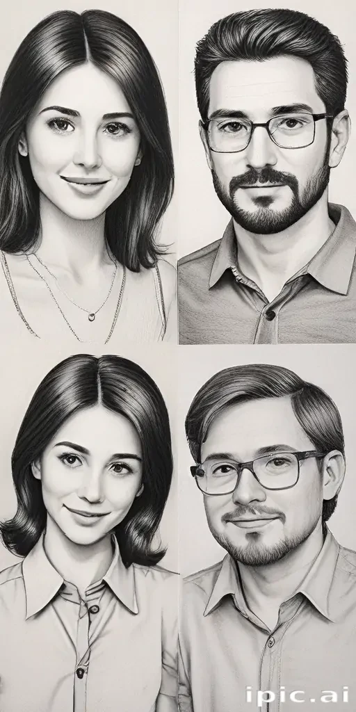 drawings of family
