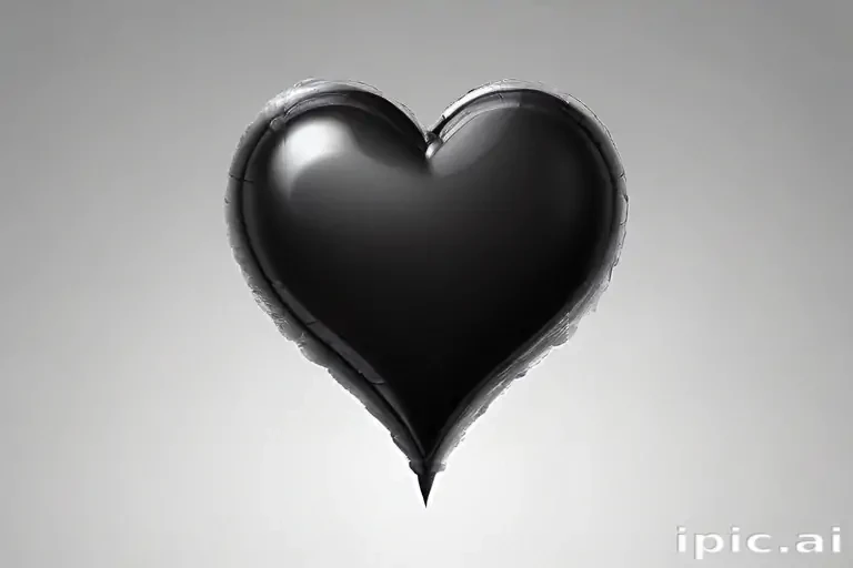 black heart transparent