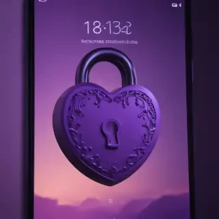 purple lock screen