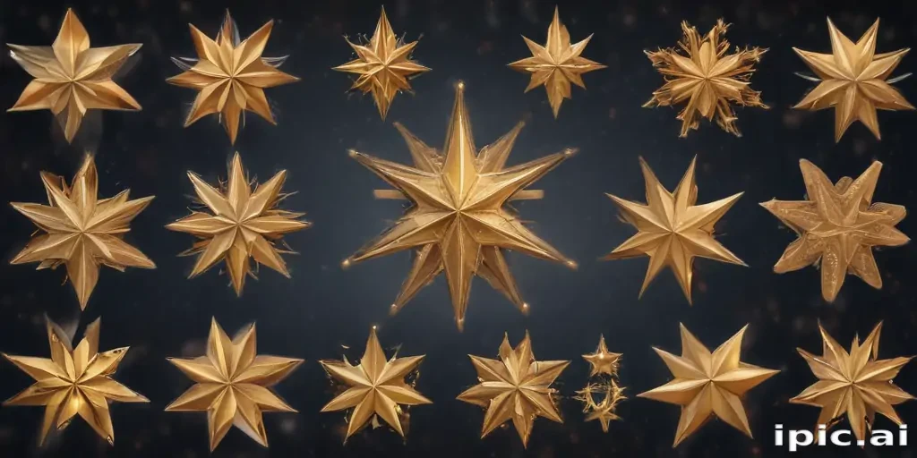 christmas stars clipart