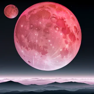 pink moon wallpaper