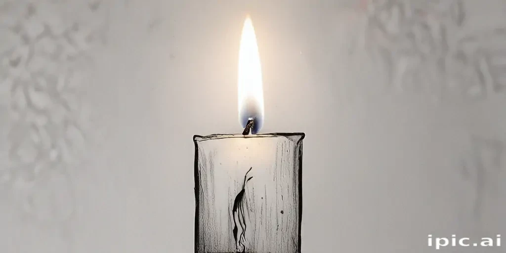 candle drawing