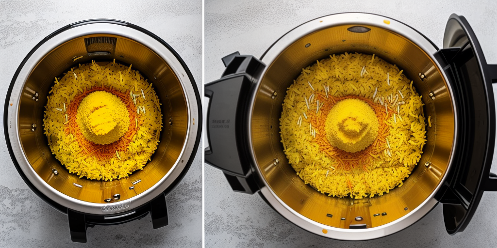 turmeric rice in rice cooker