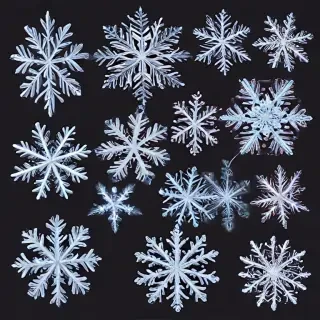 transparent snowflakes png