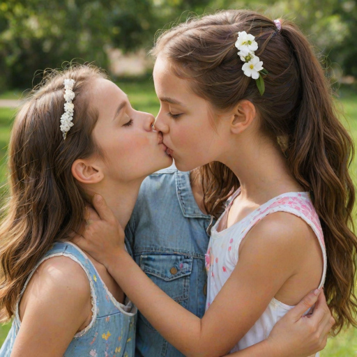 2 girls kissing