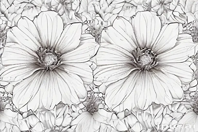 flower line art