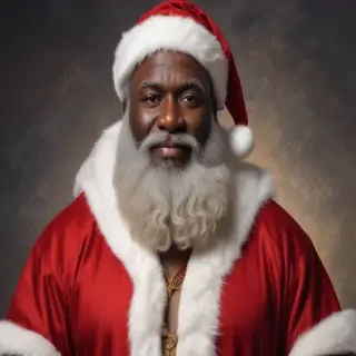 image of black santa