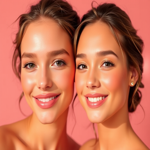 Radiant Sunset Glow boasts a gradient effect from warm orange to soft pink, mimicking the hues of a tropical sunset for a fresh and youthful appearance.