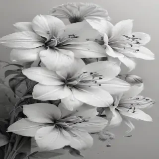 pencil drawing flowers