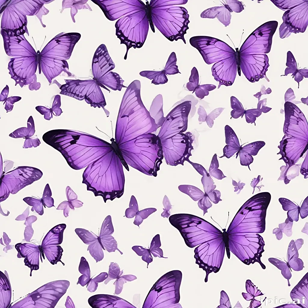 purple butterfly clipart