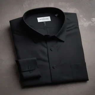 black mockup shirt
