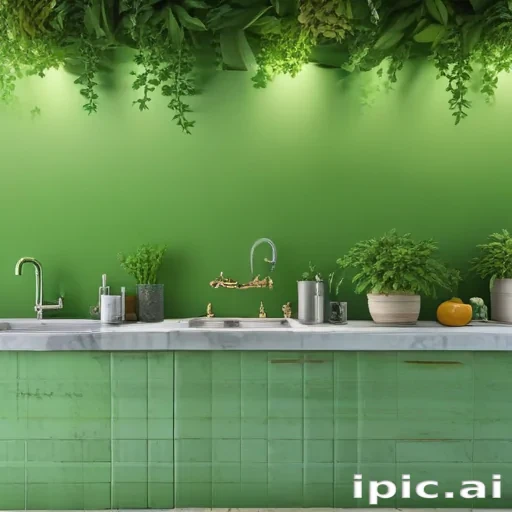 aesthetic green background