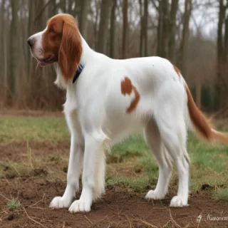 irish red and white setter