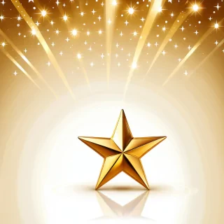 gold star transparent background