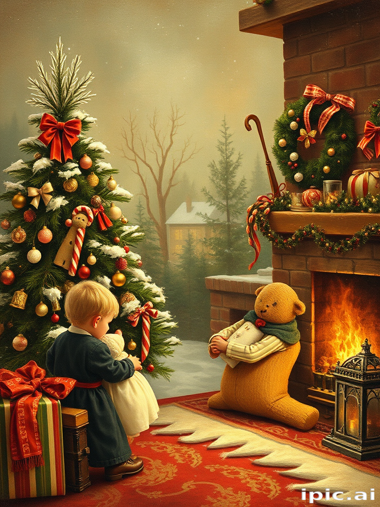 old fashioned christmas pictures