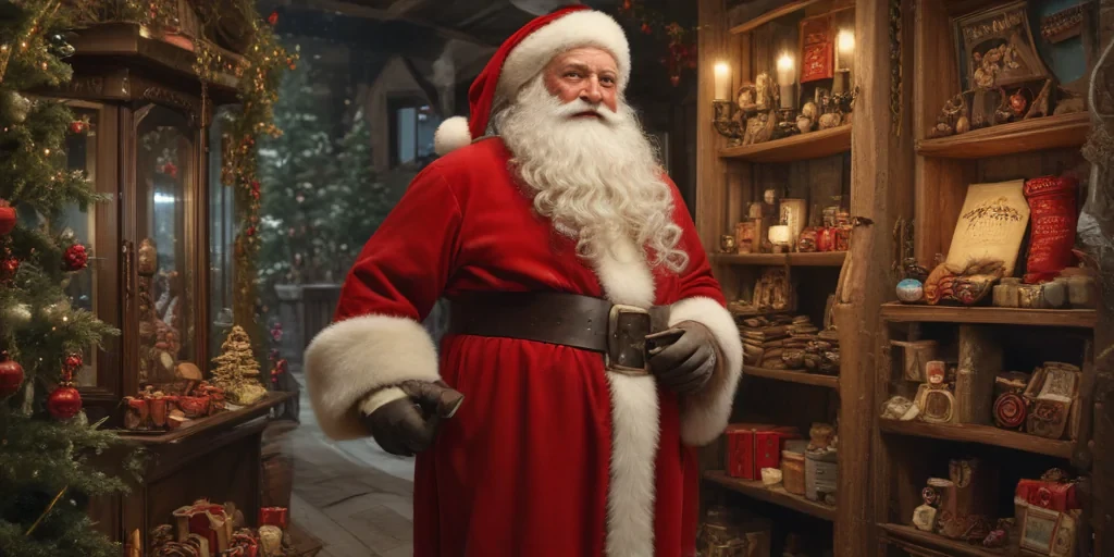 images of vintage santa
