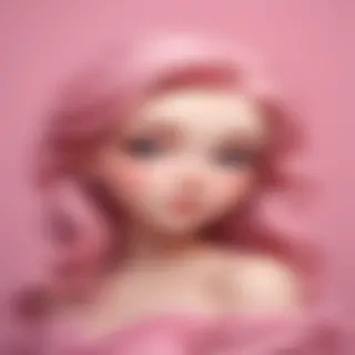pink background cute