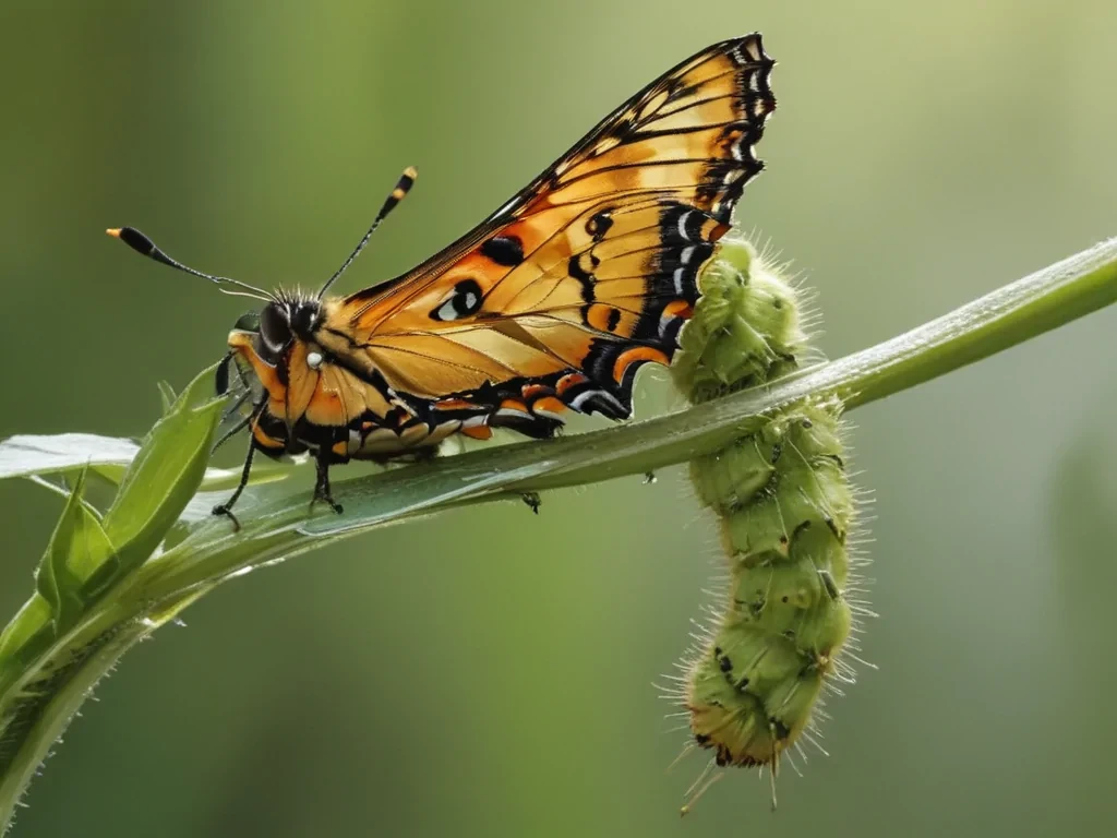 caterpillar to butterfly