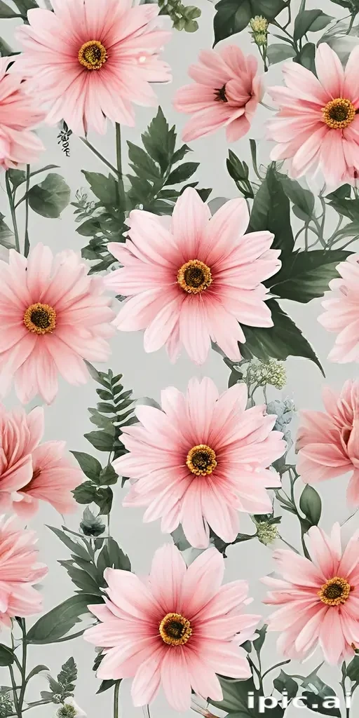 aesthetic flowers transparent